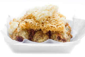 Fried banana snack of Thailand.