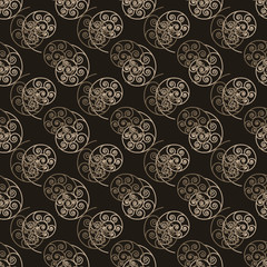 Spiral geometric seamless pattern.