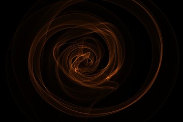 Golden dynamic abstract strokes on black background .  For creative patterns. background, wallpaper, web, print, posters, postcards, design ideas. Creative and interesting.