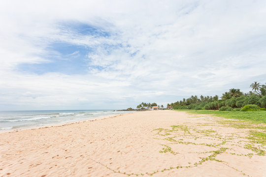 Sri Lanka - Ahungalla - At a wide white lonely beach