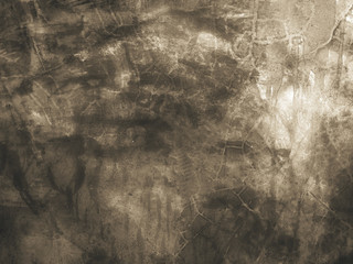 Old cement wall with crack monochrome background © tassita