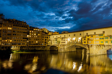 Obraz premium Ponte Vecchio on Arno river in Florence, Italy