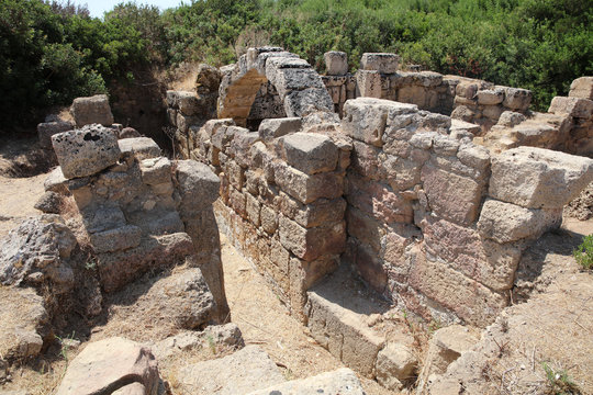 The ancient Baptistery at Selinunte. Sicily. Italy