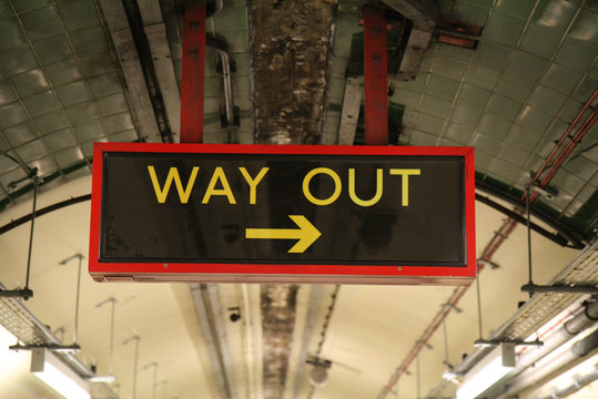 Way Out Sign