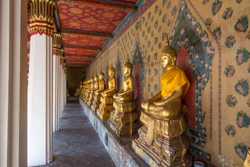 Buddha statues at Wat Arun Bangkok Thailand