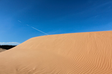 Beauty of Landscape desert, Red Sand Dune Mui Ne in Vietnam