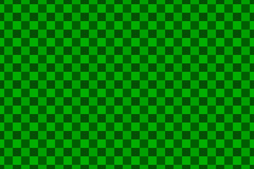 Chessboard vector pattern - green background