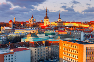 Obraz premium Tallinn. The Alexander Nevsky Cathedral on Toompea Hill.