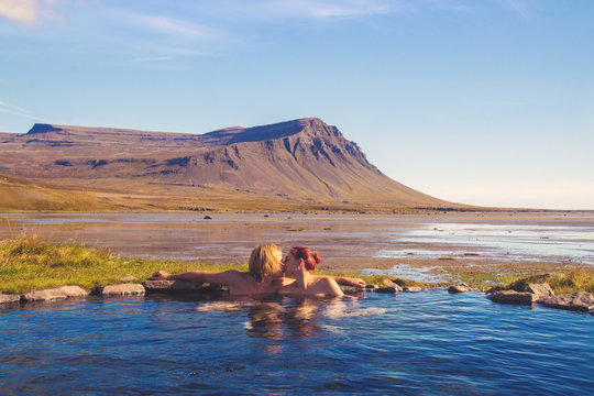 Skinny dipping iceland