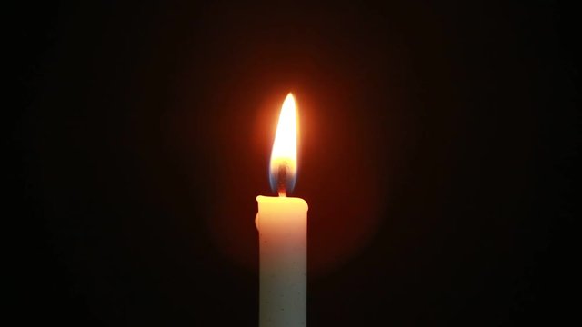 candle light and smoke