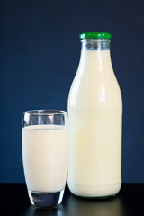 Glass And Bottle Of Milk