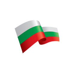 Fototapeta premium Bulgaria flag, vector illustration