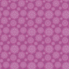 Seamless pink pattern from hand drawn mandalas - 186895093