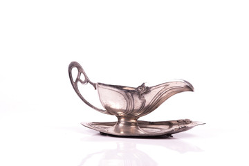art nouveau silver cup sauce