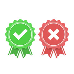 Obraz premium Approved and rejected icon.