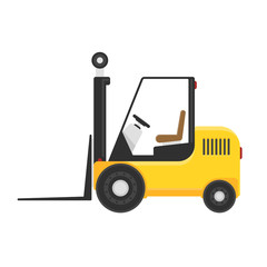 Forklift vector icon.
