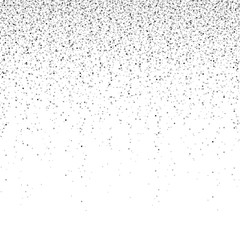 Falling silver particles.