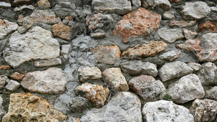 Background muro di sassi