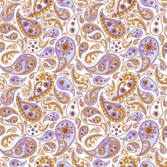 Paisley seamless abstract background