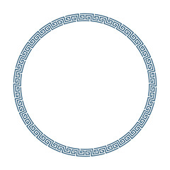 Round frame greek style.