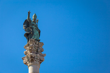 Santo Oronzo Column in Lecce, Italy