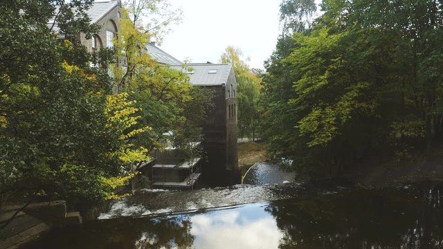 Aker River and Old Brick Building