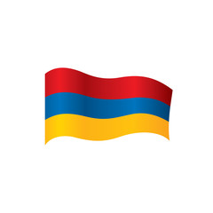 Armenia flag, vector illustration