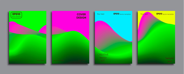 Creative colored cover. Cover design.