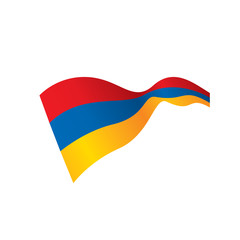 Armenia flag, vector illustration