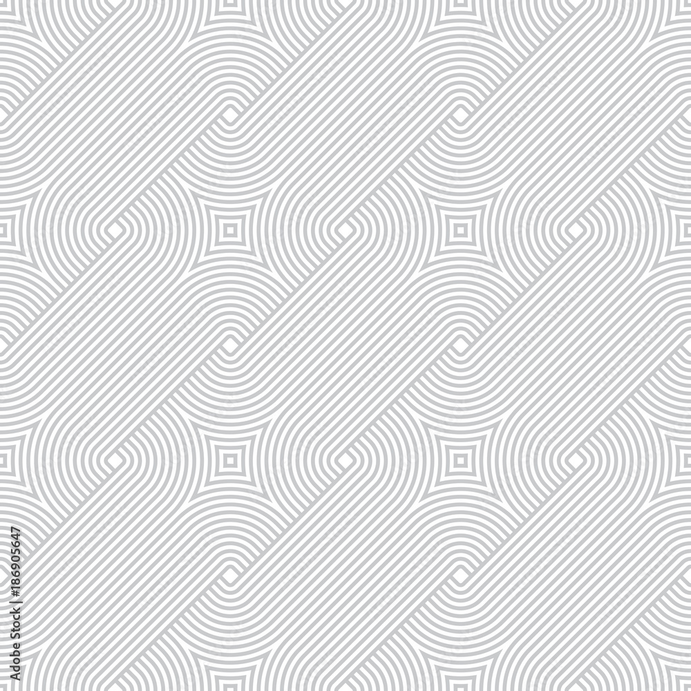 Aufkleber vector geometric pattern. seamless braided linear pattern.