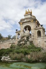 Fototapeta na wymiar Parc de la Ciutadella, Barcelona, Catalonia, Spain, Europe, September 2016