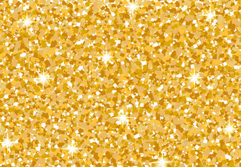 Brilliant golden background. Gold leaf. Bright abstract metallic layout. illustration