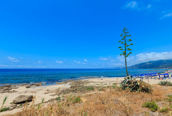 Tyrrhenian sea  beach, Campania, Italy
