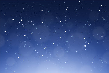 Naklejka na ściany i meble Falling snow background. Winter snowed sky vector illustration