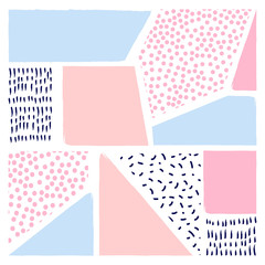 Fototapeta premium Vector Abstract Scandinavian style background. Modern and stylish abstract design poster, cover, card design.illustration for your design. 