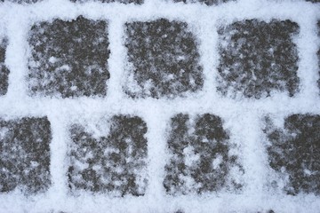 Gehsteig - Platten mit Schneerand