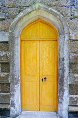 Wooden church door, Ireland
