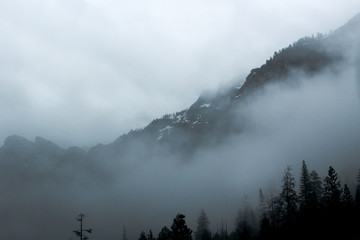 Foggy Mountainside