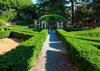 Montepulciano garden, Tuscany, Italy