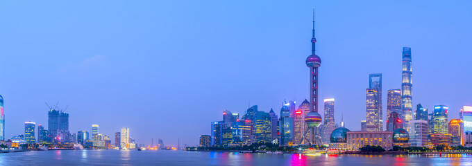 Fototapeta premium Shanghai Bund night view