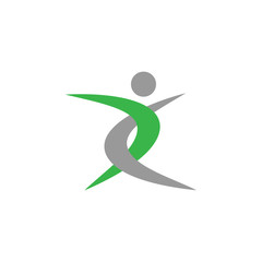 Health and wellness care logo concept