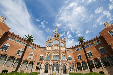 Fototapeta premium Hospital de Sant Pau, Barcelona, Spain, September 2016