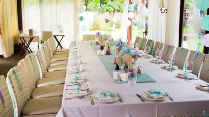 Details of a tasty candy bar with jugs of sweets, cookies and marshmallows, Candy, waffles, cookies...