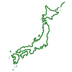 日本　地図　フレーム　アイコン