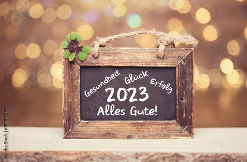 &quot;Neujahr Silvester Karte Hintergrund 2023&quot; Stockfotos und lizenzfreie