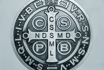 Saint Benedict medal symbol