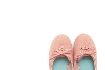 Couple of cute females shoes - top view