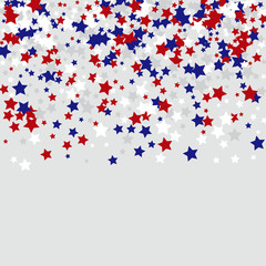 Stars confetti background. Celebration confetti decoration. Rich VIP premium design