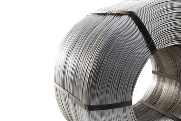 steel wire coil closeup