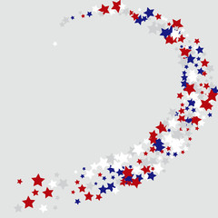 Stars confetti background. Celebration confetti decoration. Rich VIP premium design